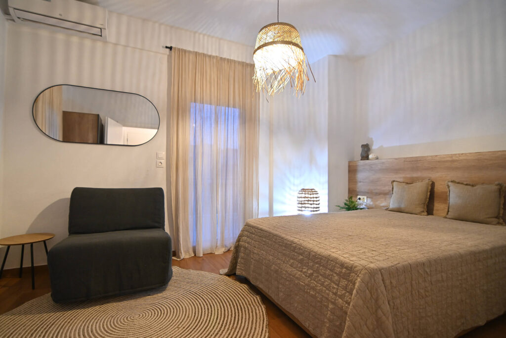 Philoxenia's SEAcret | Bedroom | Villa at Vrasna Beach