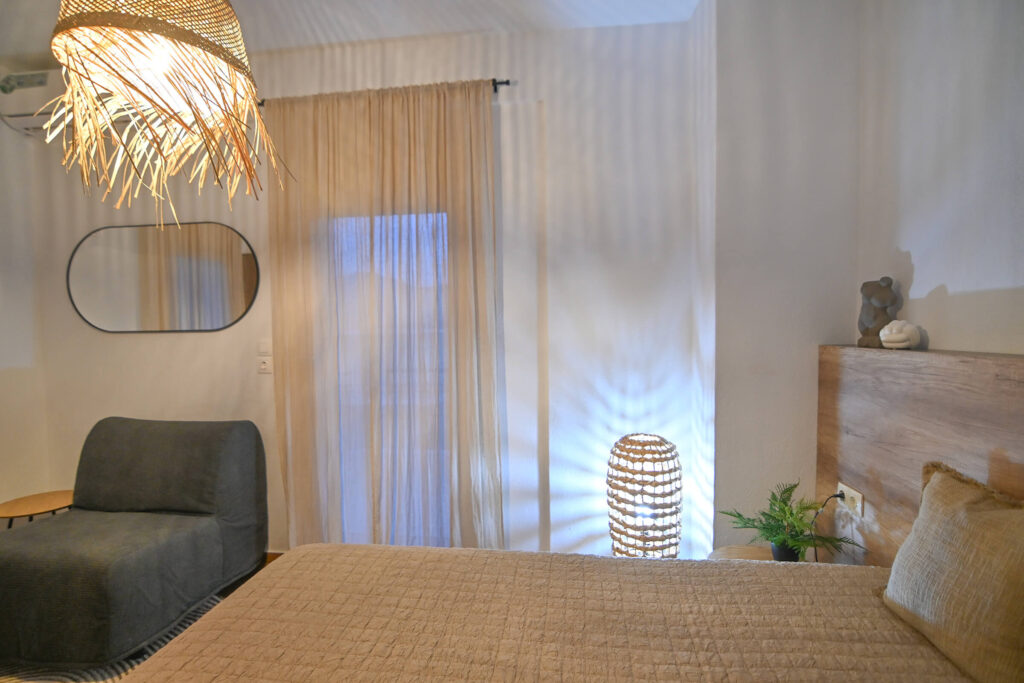 Philoxenia's SEAcret | Bedroom | Villa at Vrasna Beach